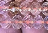 CRB1950 15.5 inches 6*8mm faceted rondelle citrine gemstone beads
