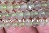 CRB1953 15.5 inches 3.5*5mm faceted rondelle prehnite gemstone beads