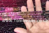 CRB1970 15.5 inches 3.5*5mm faceted rondelle tourmaline beads