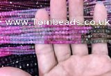 CRB1971 15.5 inches 3*4mm faceted rondelle tourmaline beads