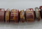 CRB198 15.5 inches 6*18mm - 13*18mm rondelle noreena jasper beads