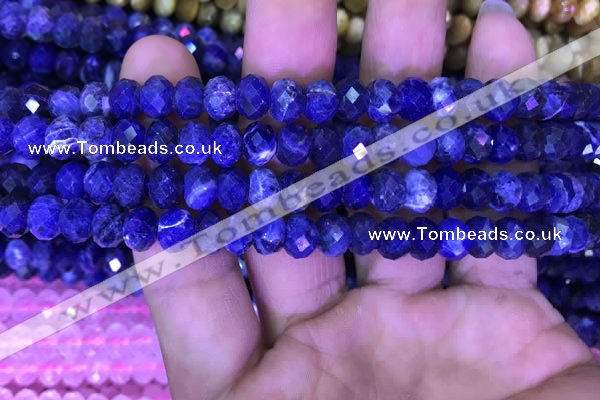 CRB1992 15.5 inches 6*8mm faceted rondelle sodalite beads