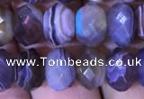 CRB1995 15.5 inches 5*8mm faceted rondelle Botswana agate beads