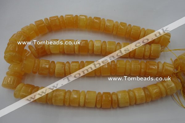 CRB201 15.5 inches 6*18mm - 13*18mm rondelle calcite gemstone beads