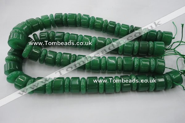 CRB202 15.5 inches 6*18mm - 13*18mm rondelle green aventurine beads