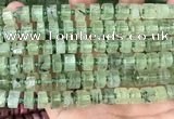 CRB2040 15.5 inches 7mm - 8mm faceted tyre prehnite beads