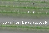 CRB212 15.5 inches 3*4mm faceted rondelle green rutilated quartz beads