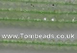 CRB212 15.5 inches 3*4mm faceted rondelle green rutilated quartz beads