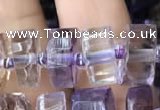 CRB2155 15.5 inches 7mm - 8mm faceted tyre ametrine beads