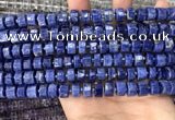 CRB2175 15.5 inches 9mm - 10mm faceted tyre sodalite beads