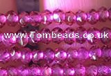 CRB2211 15.5 inches 2*3mm faceted rondelle garnet beads wholesale