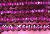 CRB2212 15.5 inches 2*3mm faceted rondelle garnet beads wholesale