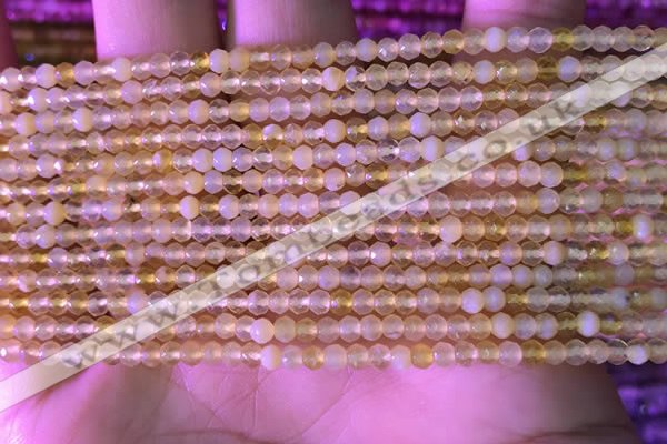 CRB2216 15.5 inches 2*3mm faceted rondelle yellow opal beads