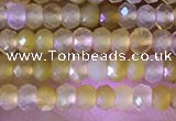 CRB2217 15.5 inches 2*3mm faceted rondelle yellow opal beads