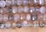 CRB2219 15.5 inches 2*3mm faceted rondelle moonstone beads