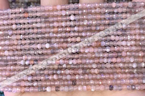 CRB2220 15.5 inches 2*3mm faceted rondelle moonstone beads
