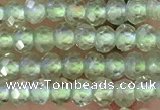 CRB2227 15.5 inches 2*3mm faceted rondelle prehnite beads