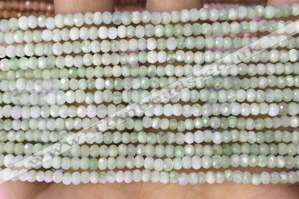 CRB2229 15.5 inches 2*3mm faceted rondelle prehnite beads