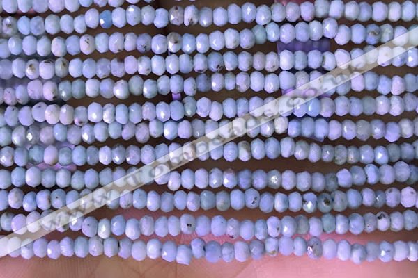 CRB2231 15.5 inches 2*3mm faceted rondelle larimar beads