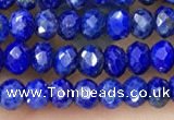 CRB2241 15.5 inches 2*3mm faceted rondelle lapis lazuli beads