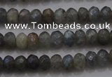 CRB225 15.5 inches 2.5*4mm faceted rondelle AB-color labradorite beads