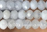 CRB2252 15.5 inches 3*4mm faceted rondelle blue lace agate beads