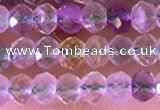 CRB2261 15.5 inches 3*4mm faceted rondelle fluorite beads