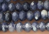 CRB2268 15.5 inches 3*4mm faceted rondelle sapphire beads