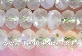 CRB2273 15.5 inches 4*6mm faceted rondelle prehnite beads