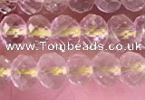 CRB2275 15.5 inches 4*6mm faceted rondelle lemon quartz beads