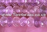 CRB2280 15.5 inches 3.5*5mm faceted rondelle mixed quartz beads