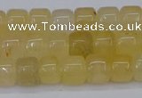 CRB2500 15.5 inches 6*8mm rondelle yellow jade beads wholesale