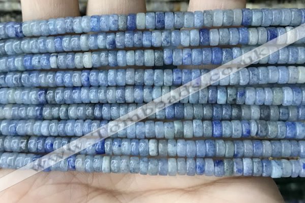 CRB2553 15.5 inches 2*4mm heishi blue aventurine beads wholesale