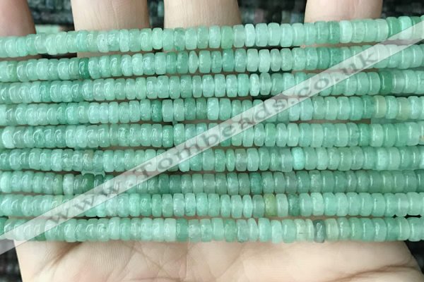 CRB2554 15.5 inches 2*4mm heishi green aventurine beads wholesale