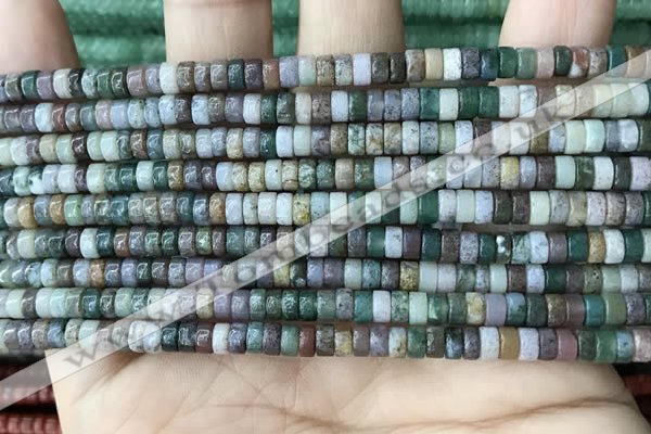 CRB2560 15.5 inches 2*4mm heishi Indian agate beads wholesale