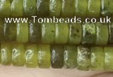 CRB2564 15.5 inches 2*4mm heishi olive jade beads wholesale