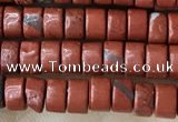 CRB2570 15.5 inches 2*4mm heishi red jasper beads wholesale