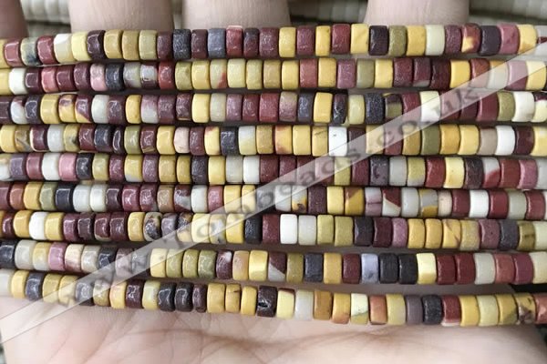 CRB2574 15.5 inches 2*4mm heishi mookaite beads wholesale