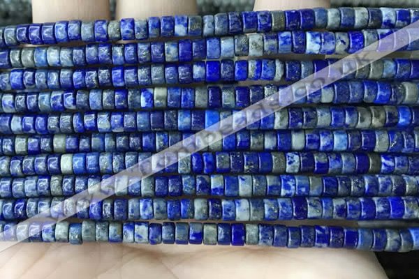 CRB2578 15.5 inches 2*4mm heishi lapis lazuli beads wholesale