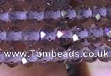 CRB2603 15.5 inches 2*3mm faceted rondelle smoky quartz beads