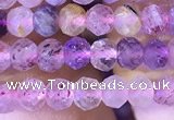 CRB2607 15.5 inches 3*4mm faceted rondelle mixed quartz beads