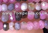 CRB2609 15.5 inches 2*3mm faceted rondelle tourmaline beads