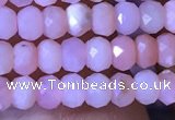 CRB2615 15.5 inches 2*3mm faceted rondelle pink opal beads