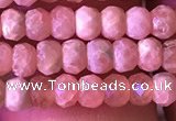 CRB2619 15.5 inches 2*3.5mm faceted rondelle rhodochrosite beads