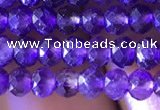 CRB2631 15.5 inches 3*4mm faceted rondelle amethyst beads