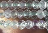 CRB2639 15.5 inches 2*3mm faceted rondelle fluorite gemstone beads