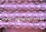 CRB2662 15.5 inches 2*3mm faceted rondelle white crystal beads