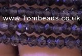 CRB2663 15.5 inches 2*3mm faceted rondelle smoky quartz beads