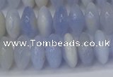 CRB267 15.5 inches 5*12mm rondelle blue chalcedony beads