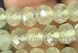 CRB2671 15.5 inches 4*6mm faceted rondelle prehnite beads